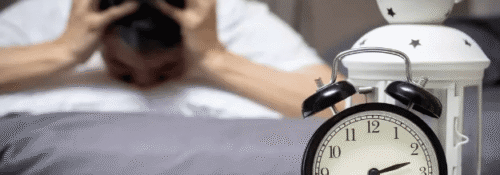 Disrupted circadian rhythm shown as imbalance between sleep and wake cycle
